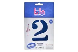 Фольгована кулька цифра "2" royal blue сатин Balun 30" 16740 (76 см) 1 шт