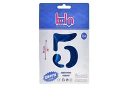 Фольгована кулька 16743 цифра "5" royal blue сатин 30" (76 см) 1 шт Balun