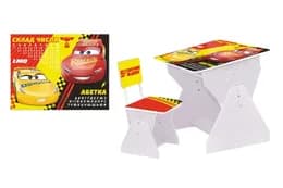 Парта Cars PL-2021-17 з стільцем, в коробці 60x50x10 см.