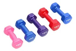 Гантель 1 кг DB-0007 3 кольори в кульку