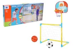 Футбольні ворота (69*35*49см) з баскетбольним кільцем в коробці MY1656-1 р.58*5,5*27см