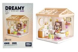 Конструктор-румбокс 8009 ВАННА КІМНАТА (світло)- серії "Інтер'єр" MINI HOUSE