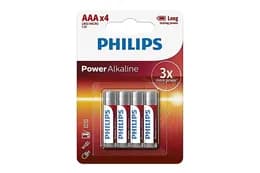 Батарейки PHILIPS PowerLife alkalin LR03  4 шт. блістер