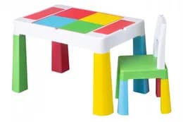 Комплект Multifun 1+1 (столик та кріселко) різнокольоровий, MF-001-134 TEGA