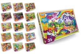 Пазли фомові - 35 елм. - S35-10-01,02,03,04...16 серія 10 DANKO