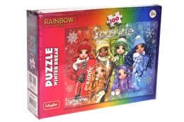 Пазли - 100 елм. - LP100-002 "Rainbow High Winter Break" Ideyka