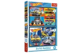 Пазли - 2в1 70 елм. - 34442 "Hot Wheels" Trefl