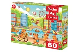 Пазли - 60 елм. - LP60-008 " Пазл Капібара у великому місті " Ideyka