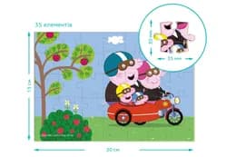 Пазл-міні "Peppa Pig" "Подорож на мотоциклі" 200335 DoDo