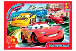 Пазли 70 ел. ТМ "G-Toys" із серії "Тачки" Z10178