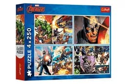 Пазли - 4в1 250 елм. 13309 "MARVEL: дні героїв" Trefl