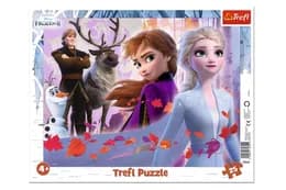 Пазли - 25 елм. рамкові - 31345 "Пригоди", Дісней: Крижане серце 2, Trefl