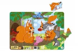 Пазл з рамкою "Білочки" (21 елемент) R300224 DoDo