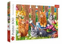Пазли - 500 елм. - 37326 "Котики у саду", Trefl