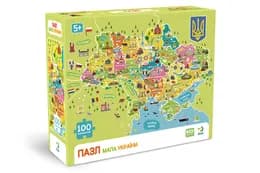Пазли - 100 елм. - 300706 "Мапа України" DoDo