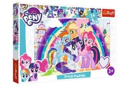 Пазли - (24 елм. MАХІ) - 14269 "Щасливі поні" / Хасбро, My Little Pony/Trefl