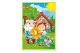 М'які пазли А5  "Курочка Ряба" VT1103-96 (укр) Vladi Toys