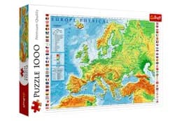 Пазли - 1000 елм. - 10605 "Фізична карта Європи", Trefl