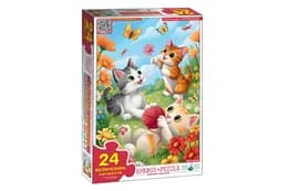 Пазл 24  елем. "Грайливі кошенята" КФІ