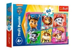 Пазли - 60 елм. - 17368 "Друзі готові до дії. Щенячий патруль", Trefl