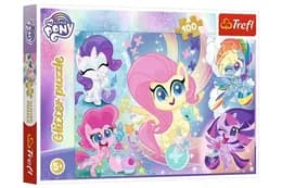 Пазли -(100 елм.) Глітерні - 14821 "Чарівний світ" / Hasbro: My Little Pony/Trefl