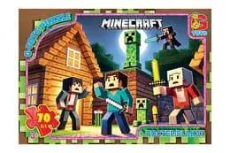 Пазли 70 ел. ТМ "G-Toys" із серії "Minecraft" (Майнкрафт) MC799