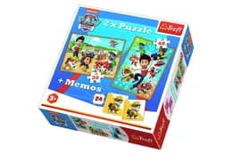 Пазли - 2в1 - 90790 + Мемо "Щенячий патруль спішить на допомогу", Nickelodeon, Trefl