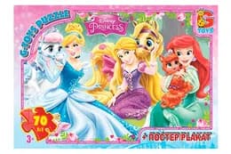 Пазли 70 ел. ТМ "G-Toys" із серії "Принцеси Дісней" PD85