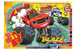 Пазли 35 ел. ТМ "G-Toys" із серії "Blaze" (Блейз) ZE022