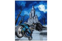 Набір для розпису по номерах 40x50 см KHO8709 "Batman: Batcycle" з фарбами металік extra Ideyka