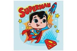 Набір для розпису по номерах 25x25 см KHO1341 "Superman: Політ до зірок" Ideyka