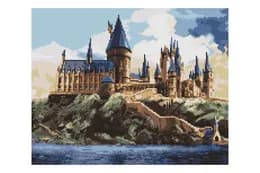 Набір з алмазною мозаїкою WB AMO20360 "Harry Potter: Гоґвортс вдень" 40х50см