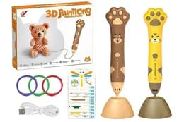 Набір 3D ручка XJ01-4 2 кольори мікс, шнури, зарядне, інструкція, в коробці 22x5x17см