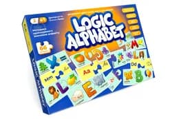 Настільна гра G-LoA-01-04U "Logic Alphabet" пазли-асоціації, укр/англ. DANKO