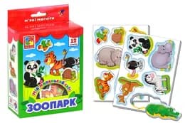 Набір магнітів VT3106-10 "Мій маленький світ. Зоопарк" VladiToys