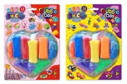 Набір для ліплення ARBB-03-01,02 "Air Clay+Bubble Clay" на блістері DANKO
