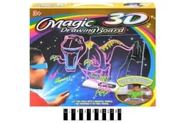 Магічна дошка для малювання з 3D-ефектом (з підсвіткою, 3D-окуляри, фломастери) YM191 р.34*30*4,5см (шт.)