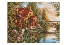 Набір з алмазною мозаїкою 40x50 см AMO7344 "Будинок мрія" Ideyka