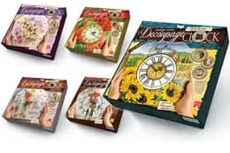 Комплект креативної творчості "Decoupage Clock" DKС-01-06,07,08,09,10 DANKO