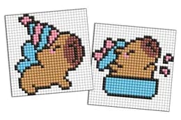 Набір з алмазною мозаїкою на самоклеючій основі для дітей "Капібара святкує" 9х9см AMS1164 IDEYKA