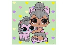 Набір для розпису по номерах 40x40 см KHO6290 "L.O.L. TroopSurprise Kitty Queen With Kitty Kitty" Ideyka