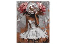 Набір для розпису по номерах 40x50 см KHO8501 "Квіткова загадка" Ideyka
