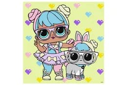 Набір для розпису по номерах 40x40 см KHO6288 "L.O.L. TroopSurprise BonBon With HopHop" Ideyka