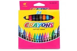 Крейда воскова Crayons, 8496-24B набір 24 кольори 0,9*80 мм,без етикетки