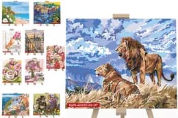 Креативна творчість "PAINTING BY NUMBERS" 40*50см економ с.2 KpNe-40x50-02-01,02...10 DANKO