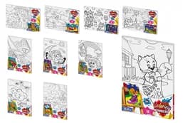 Набір для розпису по номерах CBN-02-01,02,03,04...10 серія 2 "Coloring by numbers" р.31x21 см DANKO