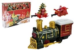 Залізна дорога 699-90A  Merry Christmas батарейка, світло, звук, коробка р.51,5x36x7,5см