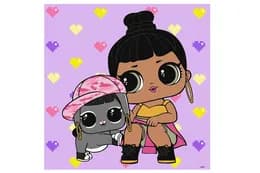 Набір для розпису по номерах 40x40 см KHO6292 "L.O.L. TroopSurprise Honey Bun With Bunny Hun" Ideyka