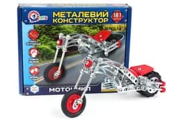 Конструктор металевий 4807 “Мотоцикл” 181 дет. в коробці ТЕХНОК