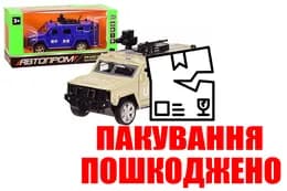 OUTLET Машина метал 6623 АВТОПРОМ 1:32,2 кольори-мікс в ящику, батар., світло, звук, відкр.двері, в короб